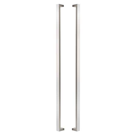 Sure-Loc Hardware Sure-Loc Hardware 48 Square Long Door Pull, Double-Sided, Satin Stainless PL-2SQ48 32D